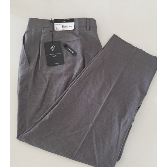 Shaquille O’Neal XLG Gray Plaid Men's Stretch Classic Fit Suit Pants 50W-30L NWT - Picture 9 of 12